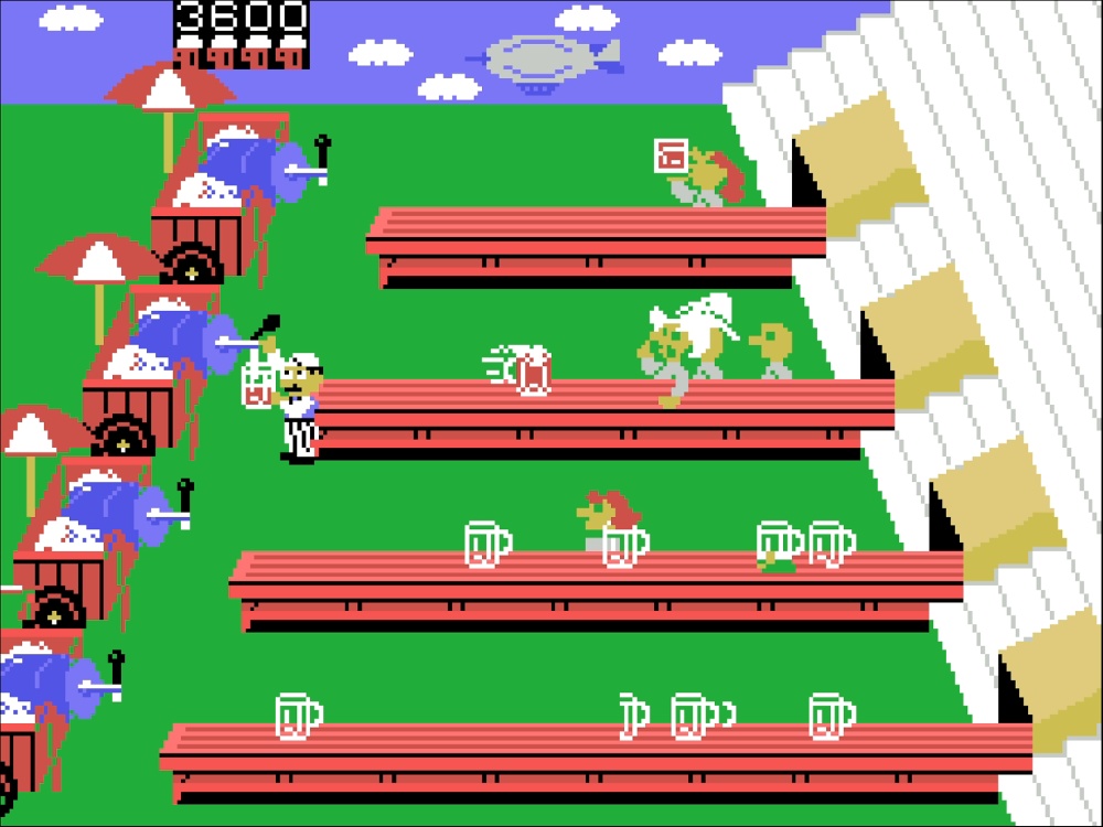 Gameplay of Root Beer Tapper for Colecovision